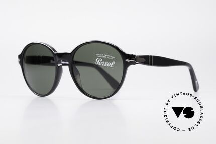 Persol 2988 Runde Unisex Sonnenbrille, hochwertigste Materialien und Fertigungsqualität, Passend für Herren und Damen