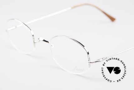 Lunor String Halb Randlose Vintage Brille, bekannt für den W-Steg und die schlichten Formen, Passend für Herren und Damen
