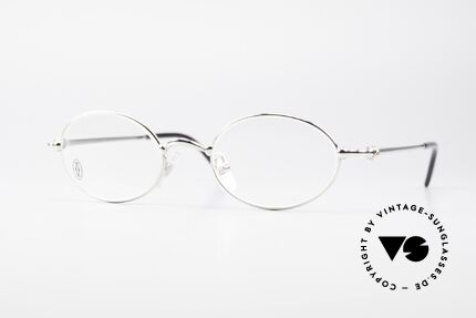 Cartier Filao Ovale Luxus Brille Platin Details