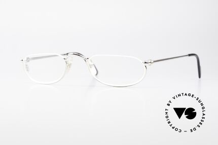 Cartier Demi Lune 2000 - M Ovale Luxus Lesebrille Platin Details