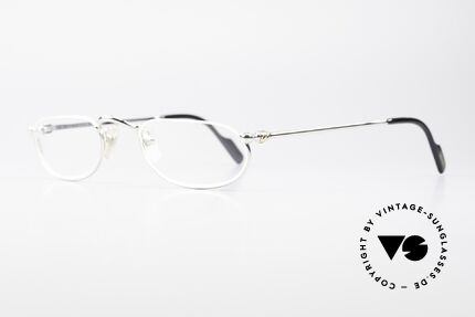 Cartier Demi Lune 2000 - M Ovale Luxus Lesebrille Platin, teure Platin-Edition: Fassung mit Platin-Legierung, Passend für Herren und Damen