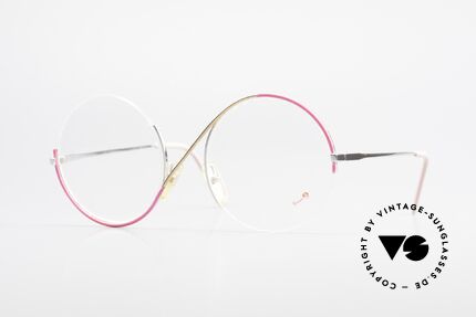 Casanova FC9 Kunstvolle Vintage Brille, zauberhafte Casanova vintage Brille von circa 1985, Passend für Damen