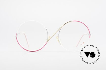 Casanova FC9 Kunstvolle Vintage Brille, tolles Designerstück: Rahmen wie ein liegendes "S", Passend für Damen
