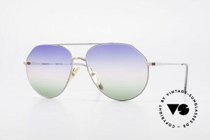 Casanova 6052 Titanium Aviator Sonnenbrille, ultra rare CASANOVA Aviator Sonnenbrille der 1980er, Passend für Herren und Damen