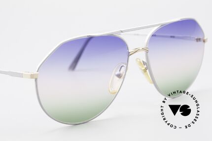 Casanova 6052 Titanium Aviator Sonnenbrille, ungetragen (wie alle unsere 80er vintage Kunstbrillen), Passend für Herren und Damen