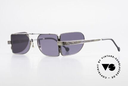 L.A. Eyeworks FONTANA 401 Seitenblenden Steampunk Brille, klappbare Seitenscheiben (der Sonne entsprechend), Passend für Herren und Damen