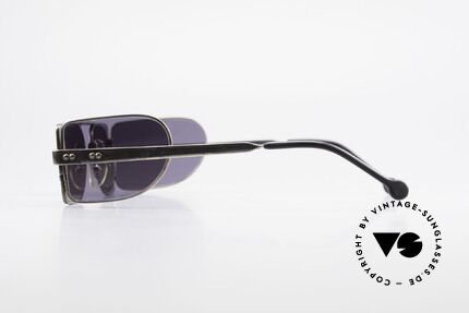 L.A. Eyeworks FONTANA 401 Seitenblenden Steampunk Brille, die starke PATINA macht das Modell noch spezieller, Passend für Herren und Damen