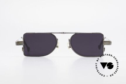 L.A. Eyeworks FONTANA 401 Seitenblenden Steampunk Brille, KEINE Retromode; ein altes ORIGINAL aus den 90ern, Passend für Herren und Damen