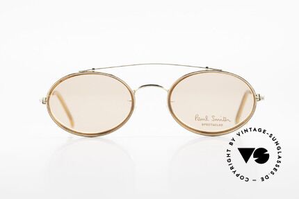 Paul Smith PSR108 Ovale Vintage Brille Mit Clip, aus einer Zeit bevor PS Brillen Lizenzprodukte wurden, Passend für Herren und Damen
