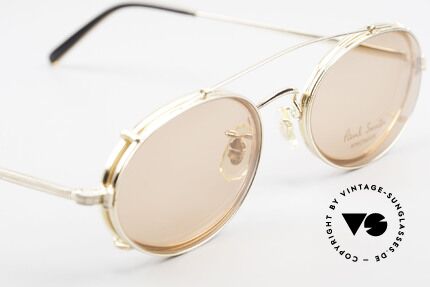 Paul Smith PSR108 Ovale Vintage Brille Mit Clip, ungetragene ovale Fassung mit praktischem CLIP-ON!, Passend für Herren und Damen