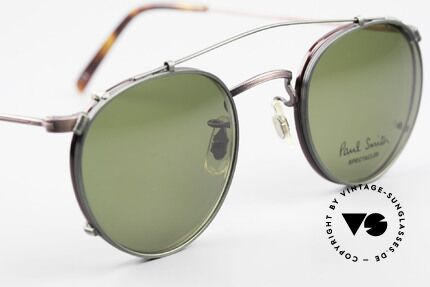 Paul Smith PSR102 Panto Vintage Brille Clip On, ungetragene Panto-Fassung mit praktischem Clip-On!, Passend für Herren und Damen
