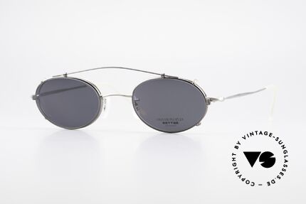 Oliver Peoples OP587 Vintage Brille Oval Mit Clip, vintage Oliver Peoples Designerbrille der späten 90er, Passend für Herren und Damen