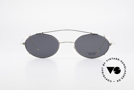Oliver Peoples OP587 Vintage Brille Oval Mit Clip, Luxusbrille: verkörpert den Lifestyle von Los Angeles, Passend für Herren und Damen