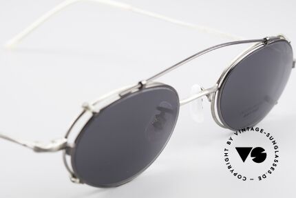 Oliver Peoples OP587 Vintage Brille Oval Mit Clip, KEINE Retrobrille; sondern ein 20 Jahre altes Original, Passend für Herren und Damen