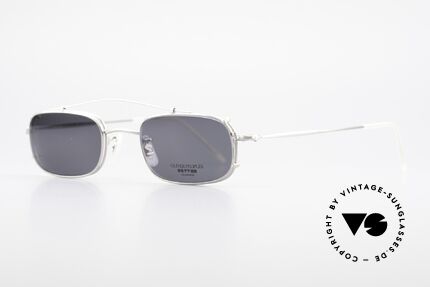 Oliver Peoples OP588 Eckige Vintage Brille Mit Clip, zeitlos, schlicht, elegant (mit passendem Sonnen-Clip), Passend für Herren