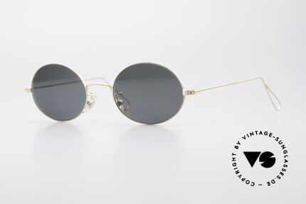 Cutler And Gross 0305 Ovale Vintage Sonnenbrille, Cutler & Gross London Designerbrille der späten 90er, Passend für Herren und Damen