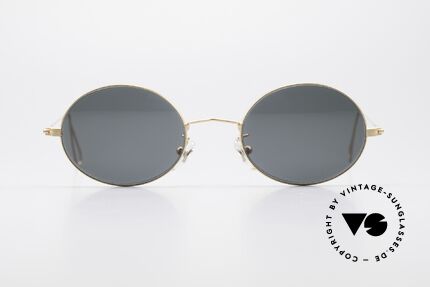 Cutler And Gross 0305 Ovale Vintage Sonnenbrille, klassisch, zeitlose Understatement Luxus-Sonnenbrille, Passend für Herren und Damen