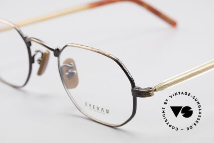 Eyevan DD16 Achteckige Designer Brille, Optec produzierte die auch die Oliver Peoples Brillen, Passend für Herren und Damen