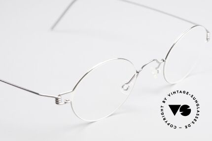 Lindberg Corona Air Titan Rim Runde Titanium Brille Unisex, eleganter Rahmen ohne Schrauben, Nieten oder Lötungen, Passend für Herren und Damen