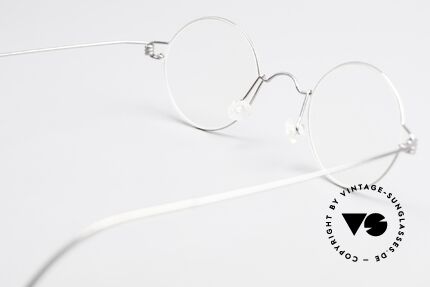 Lindberg Corona Air Titan Rim Runde Titanium Brille Unisex, Größe: small, Passend für Herren und Damen