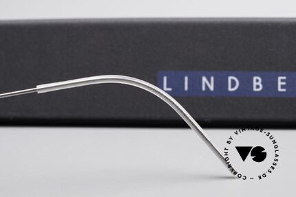 Lindberg Corona Air Titan Rim Runde Titanium Brille Unisex, Größe: small, Passend für Herren und Damen