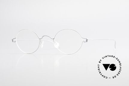 Lindberg Pio Air Titan Rim Runde Titanium Brille Unisex, LINDBERG Air Titanium Rim Brille in Größe 38-24, 145, Passend für Herren und Damen