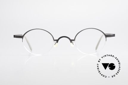 Lindberg 7005 Strip Titan Runde Titanium Brille Unisex, vielfach ausgezeichnet hinsichtlich Qualität und Design, Passend für Herren und Damen