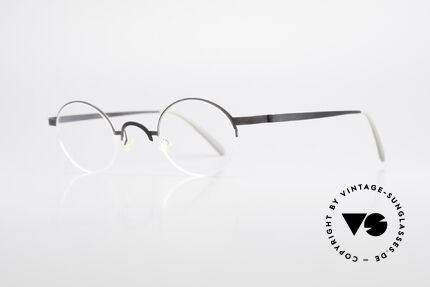 Lindberg 7005 Strip Titan Runde Titanium Brille Unisex, so zeitlos, stilvoll und innovativ = Prädikat "VINTAGE", Passend für Herren und Damen
