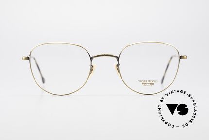 Oliver Peoples OP77AG Vintage 80er Brille Panto Stil, Brillendesign inspiriert vom 20er Art Deco Jahrzehnt, Passend für Herren und Damen