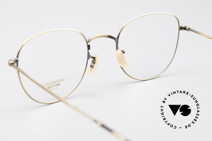 Oliver Peoples OP77AG Vintage 80er Brille Panto Stil, KEINE Retromode, sondern ein 30 Jahre altes Original, Passend für Herren und Damen