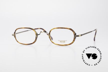 Oliver Peoples Fred Vintage Designer Brille Oval, vintage Oliver Peoples Designerbrille der späten 90er, Passend für Herren und Damen