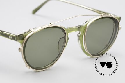 Oliver Peoples O'Malley 981 Das 80er Original Mit Clip On, ungetragen; inkl. goldenem Sonnenclip von Modell MP-2, Passend für Herren und Damen