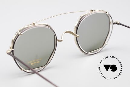 Oliver Peoples OP80BG 90er Vintage Brille Mit Clip On, ungetragen (wie alle unsere vintage O.Peoples Brillen), Passend für Herren und Damen