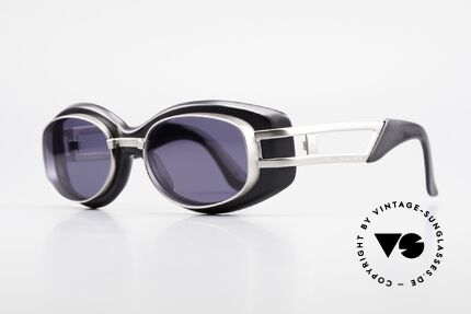 Yohji Yamamoto 52-6201 90er Steampunk Sonnenbrille, MUST HAVE für alle Brillensammler; inkl. orig. Etui, Passend für Herren und Damen