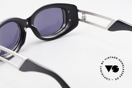 Yohji Yamamoto 52-6201 90er Steampunk Sonnenbrille, Größe: extra large, Passend für Herren und Damen