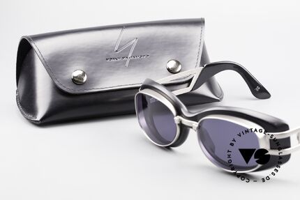 Yohji Yamamoto 52-6201 90er Steampunk Sonnenbrille, Größe: extra large, Passend für Herren und Damen