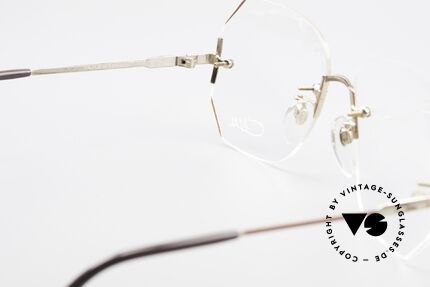 Cazal 216 Randlose Vintage Brille Damen, KEINE Retrobrille; ein altes 80er Jahre Original, Passend für Damen