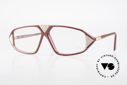 Cazal 199 80er Jahre Strass Brille Damen, seltene vintage Designerbrille von CAZAL, Passend für Damen