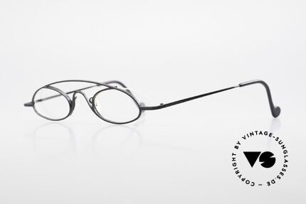 Theo Belgium Hababa Randlose Vollrand Brille 90er, Gläser werden u.a. durch einen Nylor-Faden gehalten, Passend für Herren und Damen