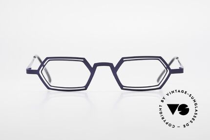 Theo Belgium Reflexs Vintage 90er Brille No Retro, in 1989 gegründet als 'ANTI MAINSTREAM' Brillenmode, Passend für Herren