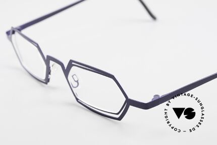 Theo Belgium Reflexs Vintage 90er Brille No Retro, mal eine Fassung der etwas anderen Art aus den 1990ern, Passend für Herren