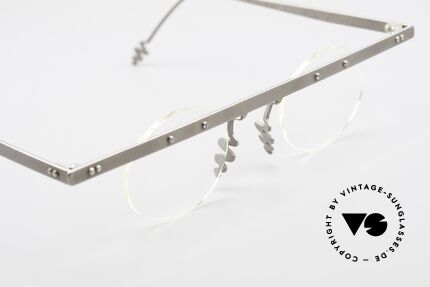 Theo Belgium Tita I3 90er Vintage Fassung Titan, ungetragenes Theo-Original und KEINE RETROBRILLE!, Passend für Herren