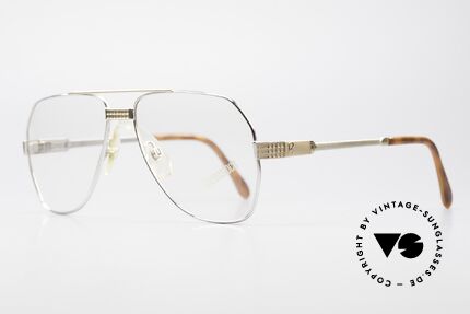 Rodenstock 002 Large 80er Aviator Brille Titan, Rodaflex Federscharniere für Top Tragekomfort, Passend für Herren