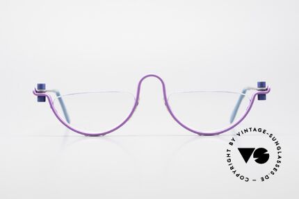 ProDesign No1 Brille Jagd Auf Roter Oktober, vintage Aluminium Fassung im Gail Spence Design, Passend für Herren und Damen