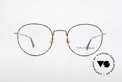 Giorgio Armani 231 80er Panto Brille No Retro, zeitloses 80er Jahre Modell in Premium-Qualität, Passend für Herren und Damen