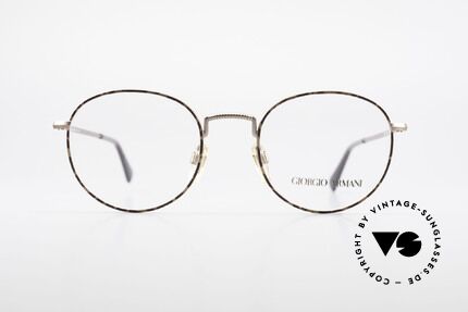 Giorgio Armani 231 80er Panto Brille No Retro, zeitloses 80er Jahre Modell in Premium-Qualität, Passend für Herren