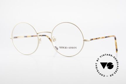 Giorgio Armani 117 80er Brille Zeitlos Rund Details