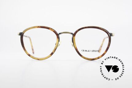 Giorgio Armani 101 Alte Panto Brille Herren 80er, dezenter, zeitloser Stil; passt gut zu jedem Look!, Passend für Herren