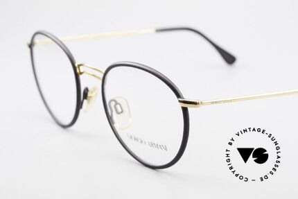 Giorgio Armani 152 Runde Vintage Brille Herren, ungetragen; wie all unsere 90er Jahre Designklassiker, Passend für Herren