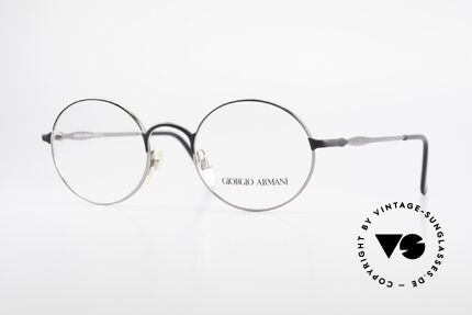 Giorgio Armani 243 Runde Ovale Brille 90er Small Details
